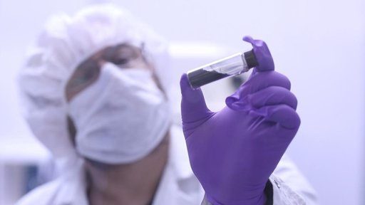 Vial with Asteroid Bennu Sample