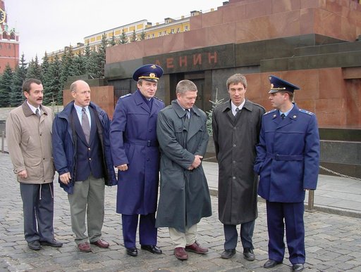 Various views of Expedition One crewmembers in Russia