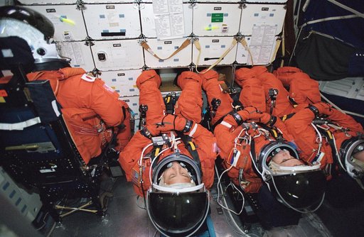 Photographic coverage of STS-114 and Expedition 7 Emergency Egress Training at CCT- II