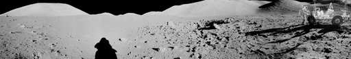 Panorama view of Apollo 17 Lunar surface photos