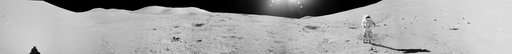 Panorama view of Apollo 17 Lunar surface photos