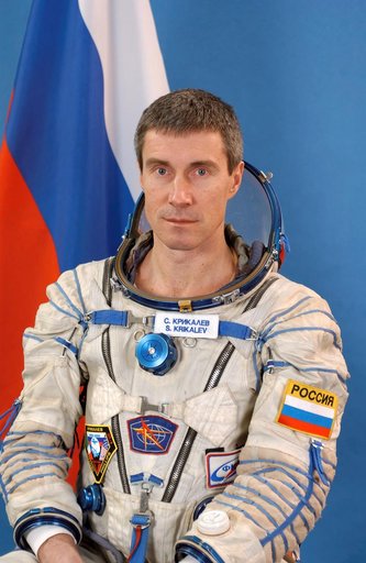 Cosmonaut Sergei Krikalev, Russia's Federal Space Agency, Expedition 11 commander, Soyuz commander.