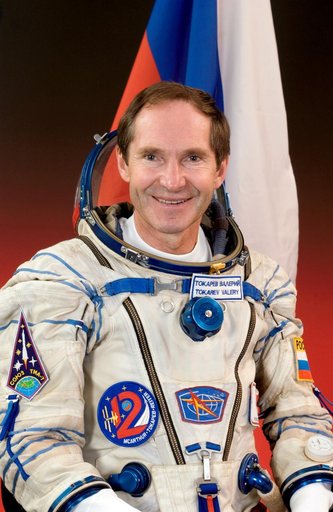 Cosmonaut Valery I. Tokarev, Expedition 12 flight engineer and Soyuz commander