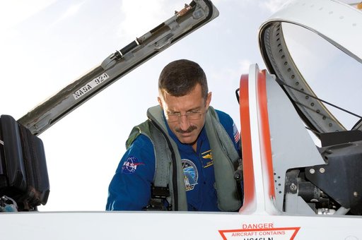 STS-115 Crew preparing for T-38 takeoff and preparations