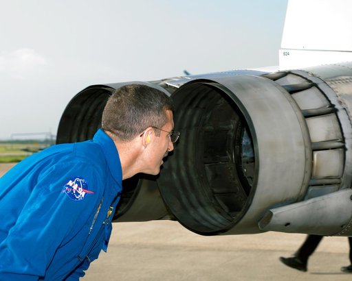 STS-115 Crew preparing for T-38 takeoff and preparations