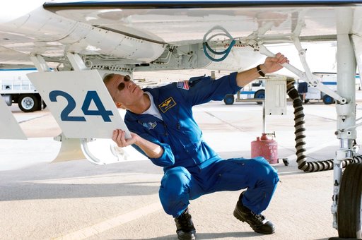 STS-115 Crew preparing for T-38 takeoff and preparations