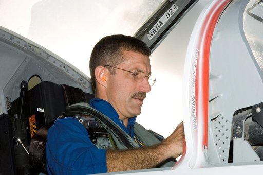 STS-115 Crew preparing for T-38 takeoff and preparations
