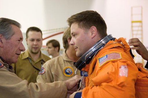 STS-120 water survival training at the NBL