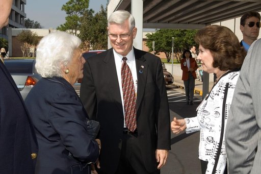 Visit to Houston by President George H.W. Bush and Mrs. Bush