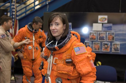 STS-125 Crew during Post Insertion/Deorbit Prep training in CCT II mockup.
