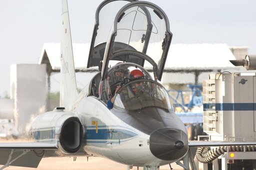 STS-125 Crew prepping for T-38 flights