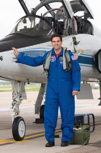 STS-124 crew members as they prepare for their T-38 flight to KSC