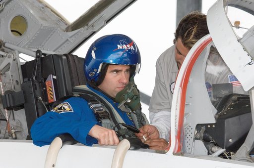 STS-124 crew members as they prepare for their T-38 flight to KSC