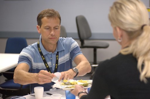 STS-127 crew during their food tasting session.