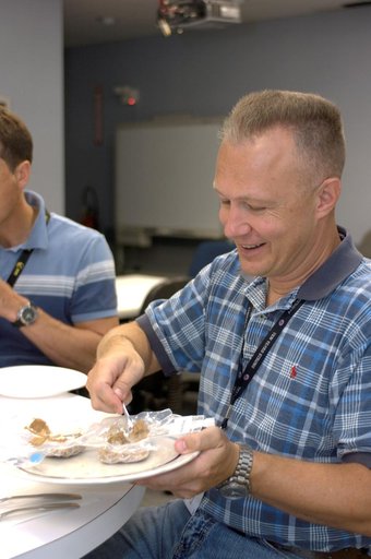 STS-127 crew during their food tasting session.
