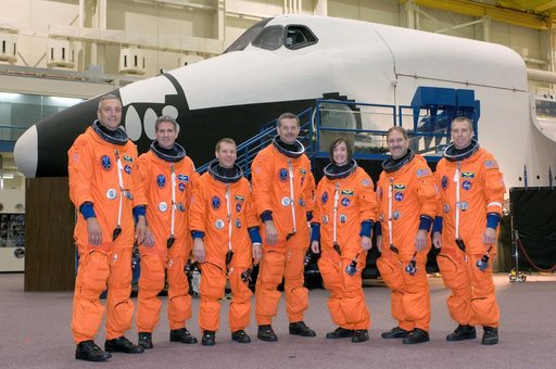 STS-125 Hubble Crew during their ASC/CAP/DESC Training