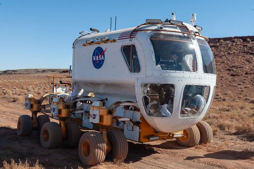 A front view of the Lunar Electric Rover