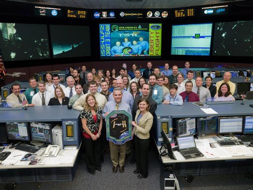 ISS ULF2 Flight Control Team in FCR-1 - Orbit 3 - Flight Director Brian T. Smith