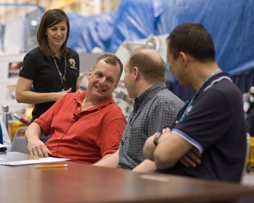 Expedition 22 crew member Soichi Noguchi performing emergency procedure training.