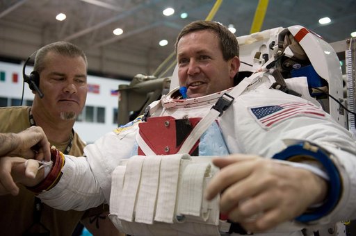 STS-129 crew members Michael Foreman and Robert Satcher
