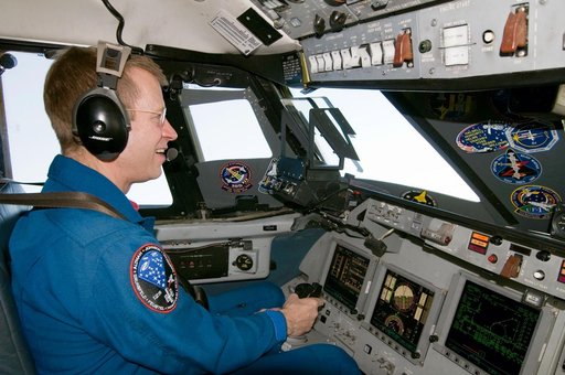 STS-125 Pilot Gregory Johnson during Shuttle Training Aircraft Ops