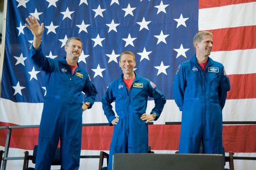 STS-125 Crew Return Ceremony and autograph session at Ellington Field.