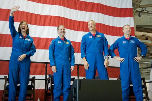 STS-125 Crew Return Ceremony and autograph session at Ellington Field.