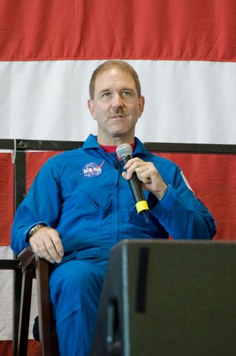 STS-125 Crew Return Ceremony and autograph session at Ellington Field.