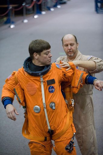 STS-130 crew bailout training