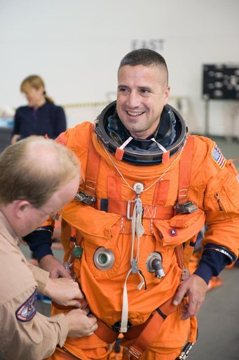STS-130 Preflight Training. Water Survival Training at SCTF, NBL