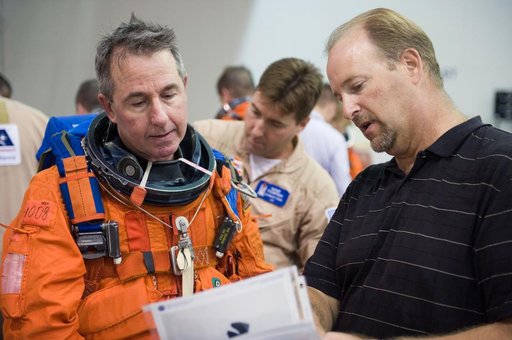 STS-130 Preflight Training. Water Survival Training at SCTF, NBL