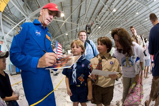 STS-128 Crew & ISS Crewmember Tim Kopra return ceremony at Ellington Field