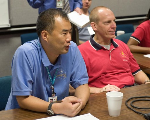 STS-131 & Expedition 22 crew during ISS/STS Emergency Scene Training