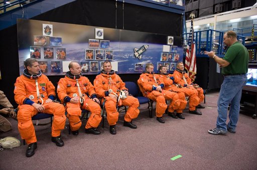 STS-132 Preflight Training: Payload egress training