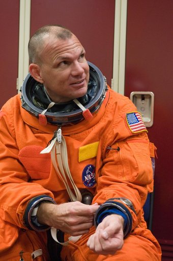 STS-132 crerw during their bailout training in CCTII