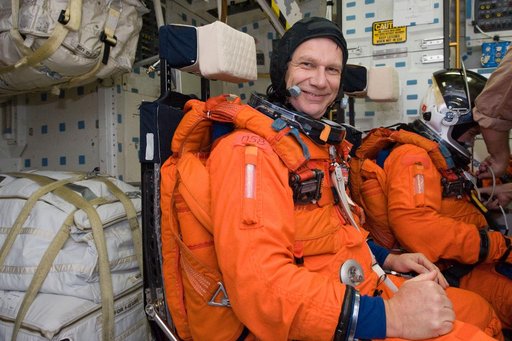 STS-132 crerw during their bailout training in CCTII