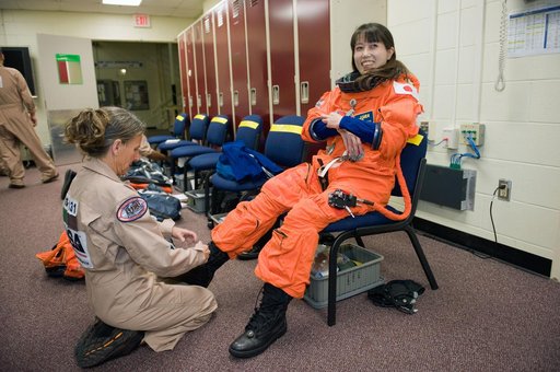 STS-131 Preflight Training, ASC/CAP/DES 91020 training in CCT-II.