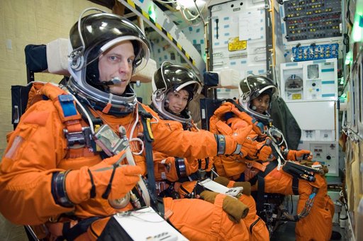 STS-131 Preflight Training, ASC/CAP/DES 91020 training in CCT-II.