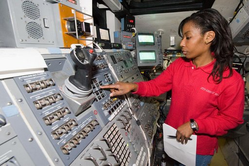 STS-131 crew members during UNDOCK MAL Timeline training.