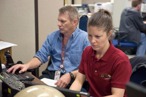 STS-132 crew during their MSS/SIMP EVA3 OPS 4 training