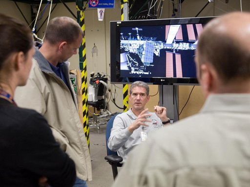 STS-132 crew during their MSS/SIMP EVA3 OPS 4 training