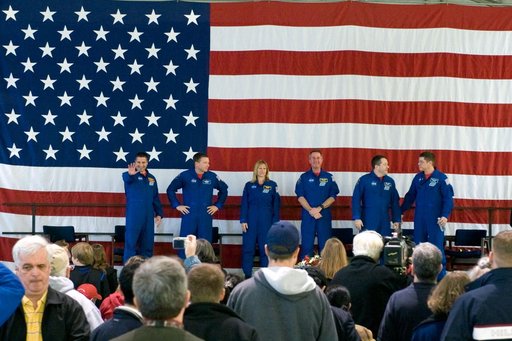 STS-130 Crew Return, Ellington Field