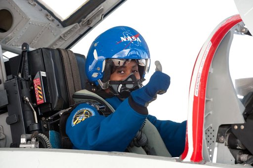 STS-131 crew preparing for their T-38 flight to KSC for TCDT