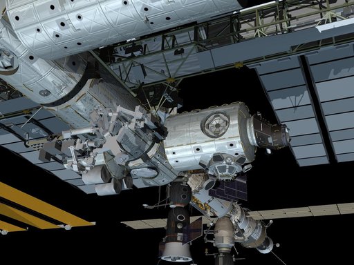 Series of 9 ISS images after the addition of Node 3-Cupola for media use