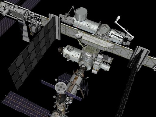 Series of 9 ISS images after the addition of Node 3-Cupola for media use