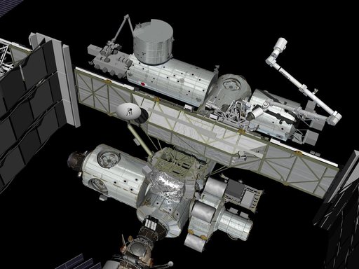 Series of 9 ISS images after the addition of Node 3-Cupola for media use