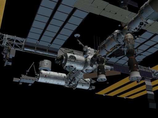 Series of 9 ISS images after the addition of Node 3-Cupola for media use