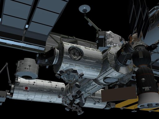 Series of 9 ISS images after the addition of Node 3-Cupola for media use