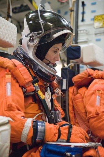 STS-133 crew during CCTII Post Insertion/Deorbit Prep training