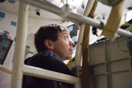 STS-133 crew during CCTII Post Insertion/Deorbit Prep training